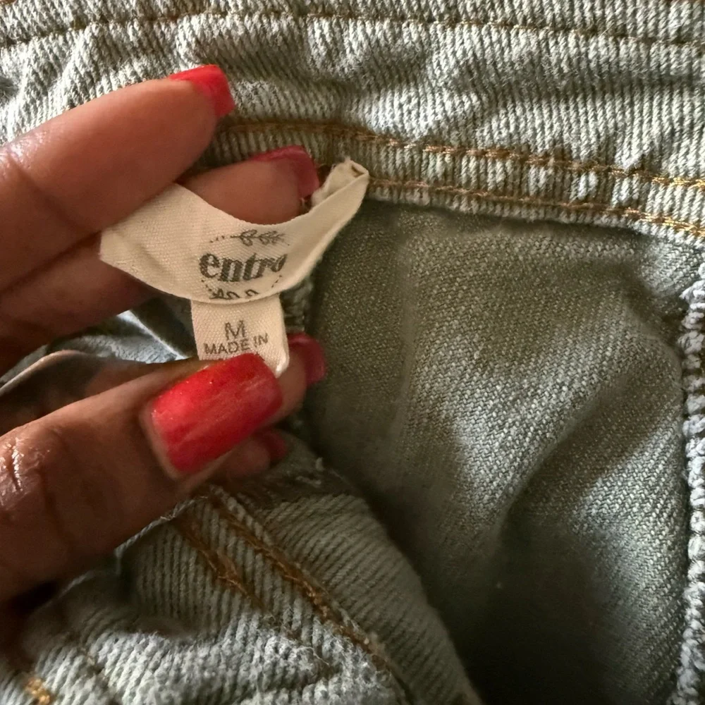 Entro Light Green Textured Pants